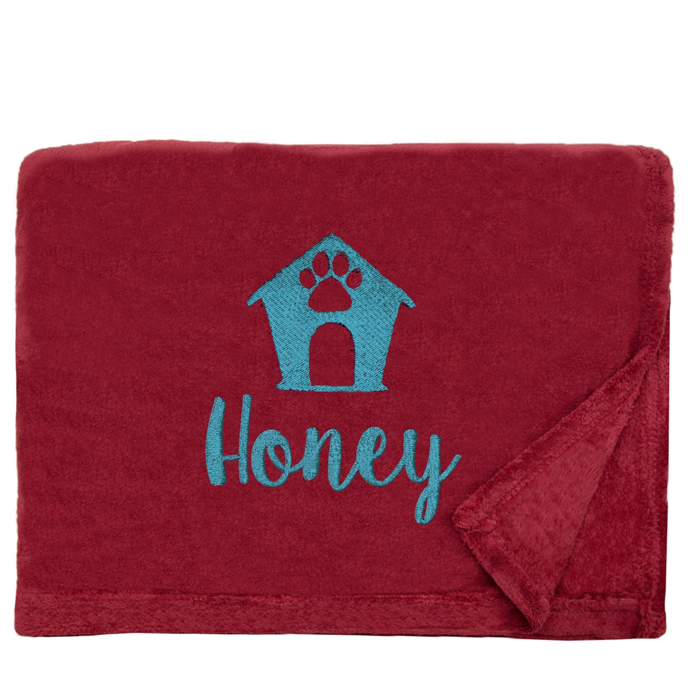 Personalised Dog Throw with Pet Logo