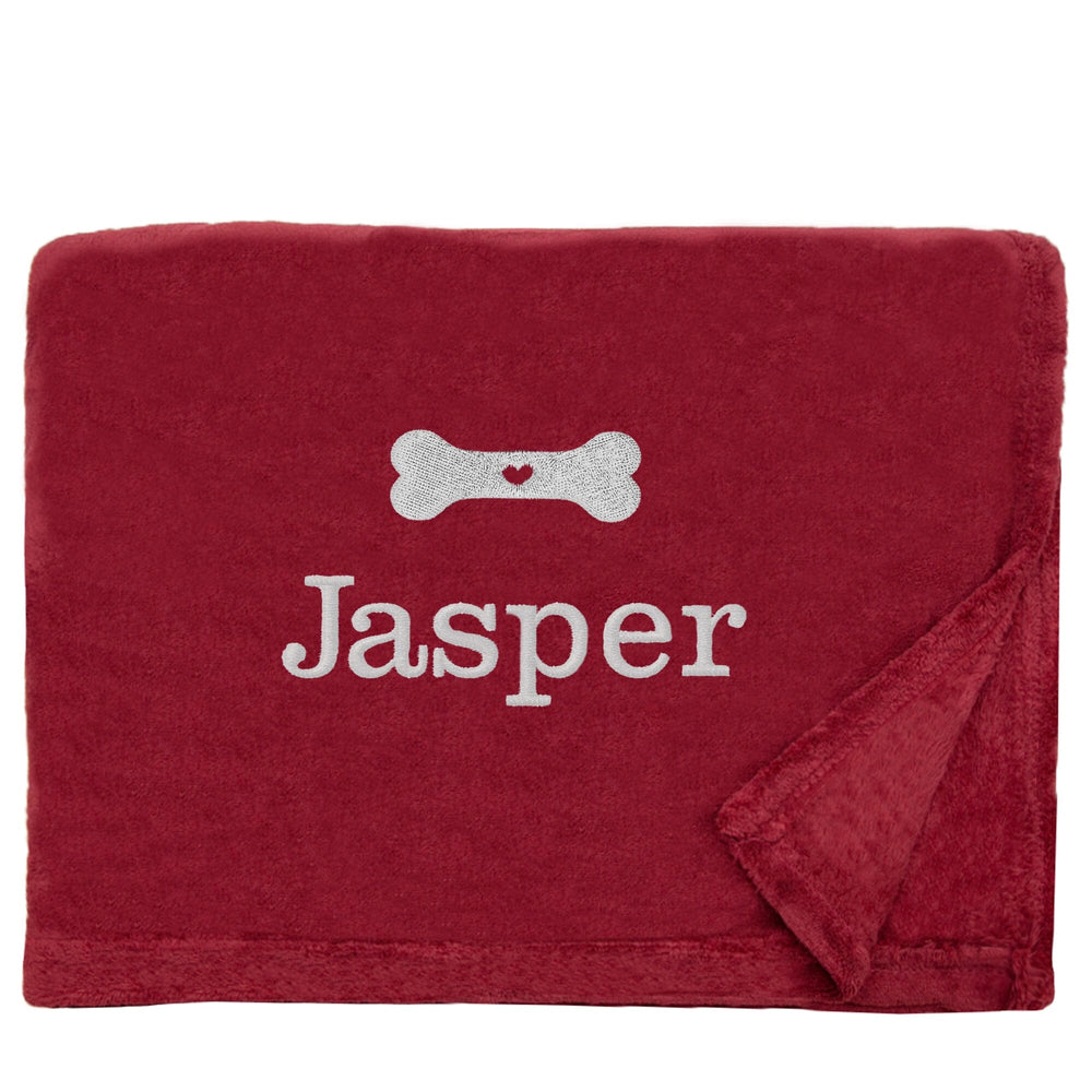 Personalised Dog Throw with Pet Logo