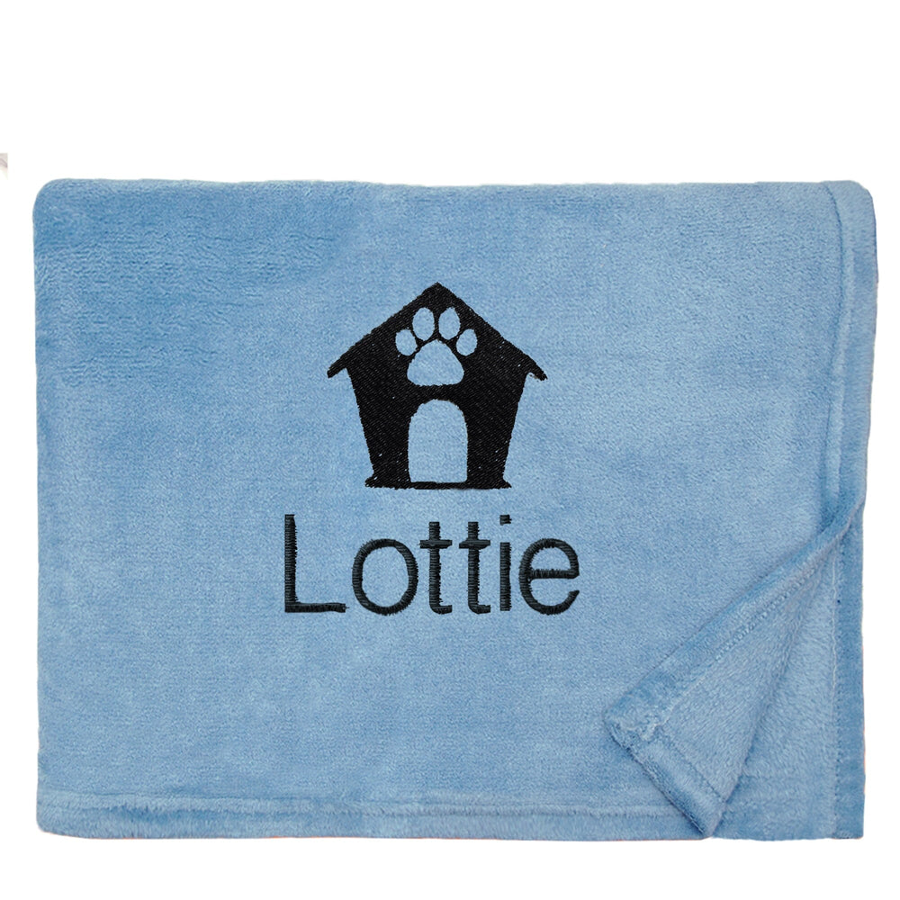 Personalised Dog Throw with Pet Logo