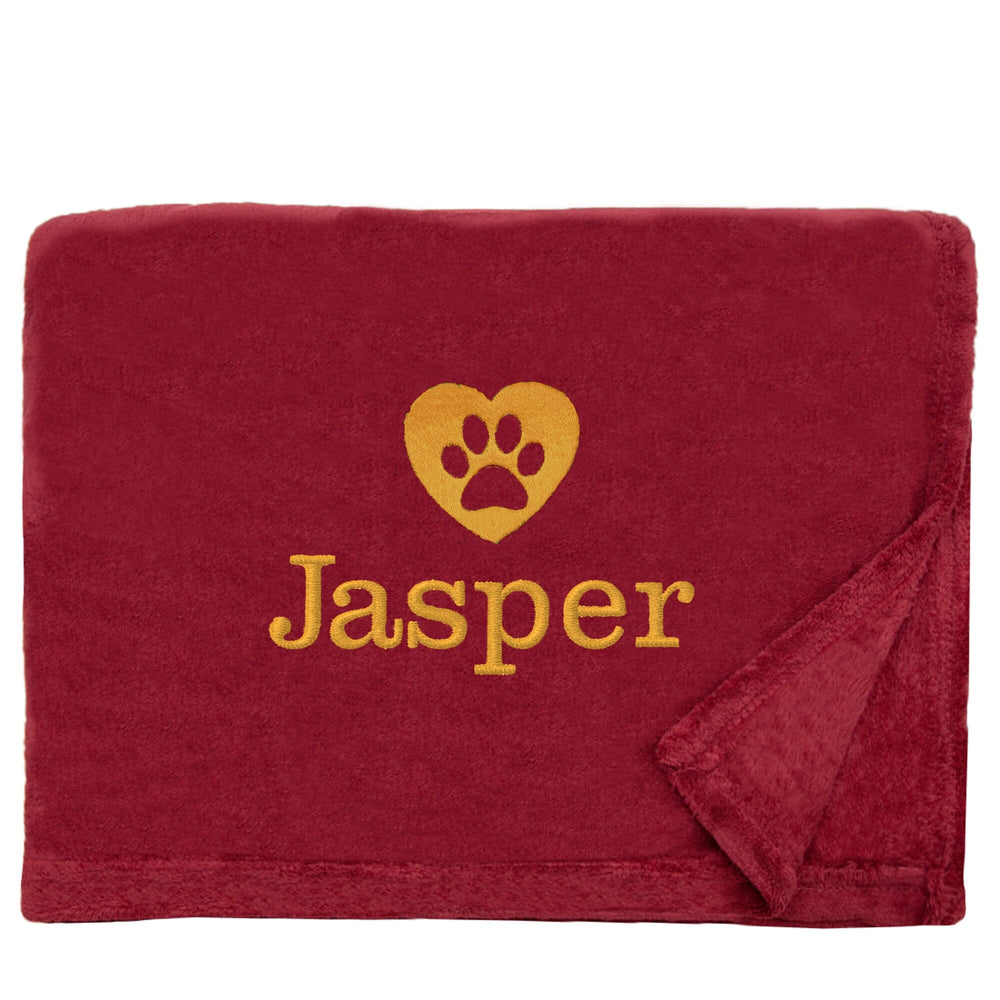 Personalised Dog Throw with Pet Logo