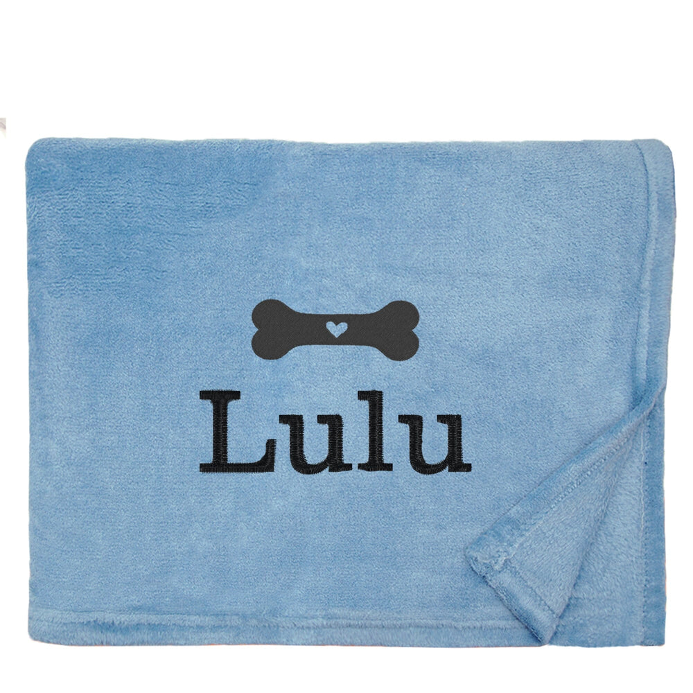 Personalised Dog Throw with Pet Logo