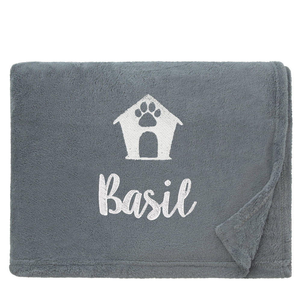 Personalised Dog Throw with Pet Logo