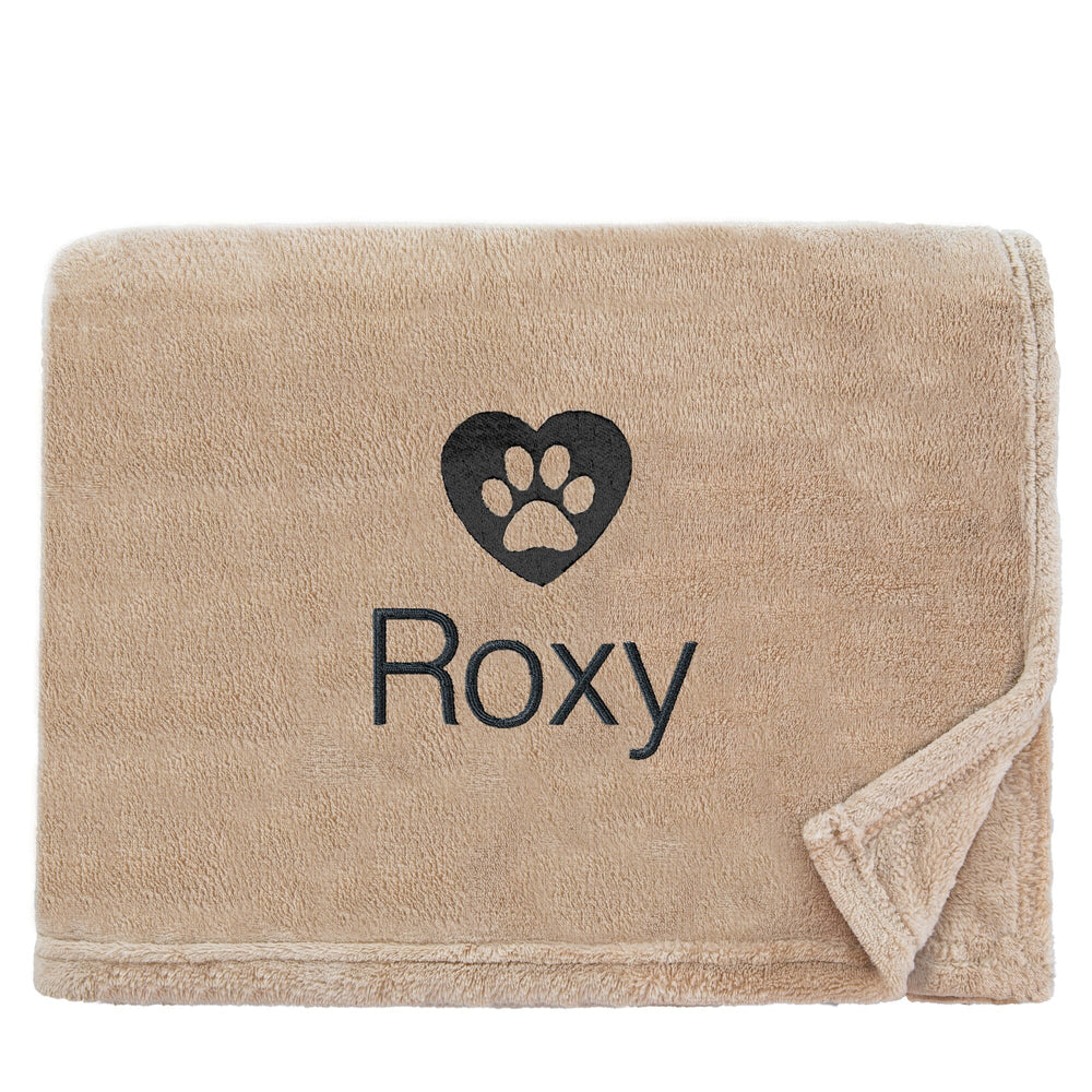 Personalised Dog Throw with Pet Logo