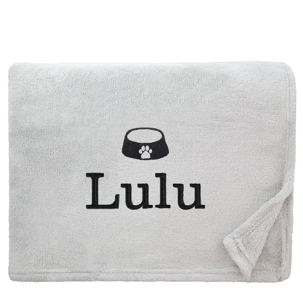 Personalised Dog Throw with Pet Logo