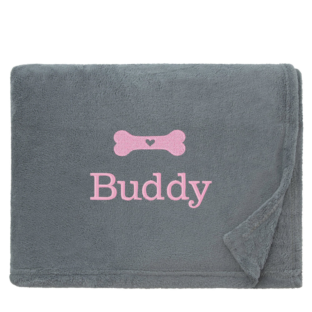 Personalised Dog Throw with Pet Logo