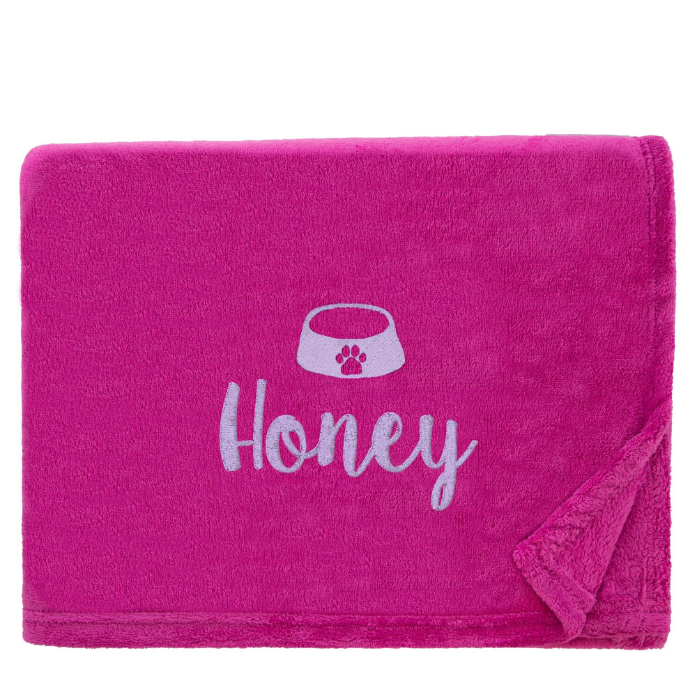 Personalised Dog Throw with Pet Logo