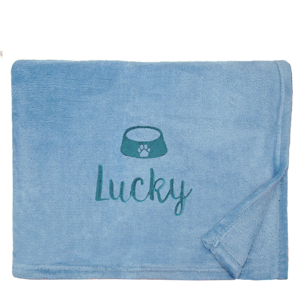 Personalised Dog Throw with Pet Logo