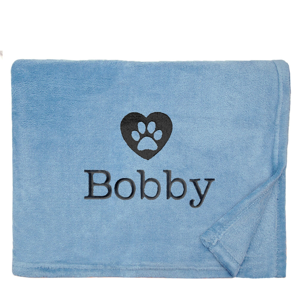 Personalised Dog Throw with Pet Logo