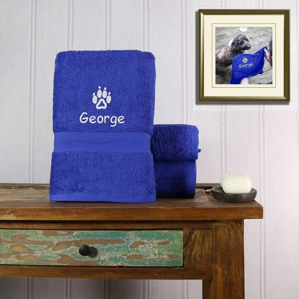 Personalised Dog Towel   
