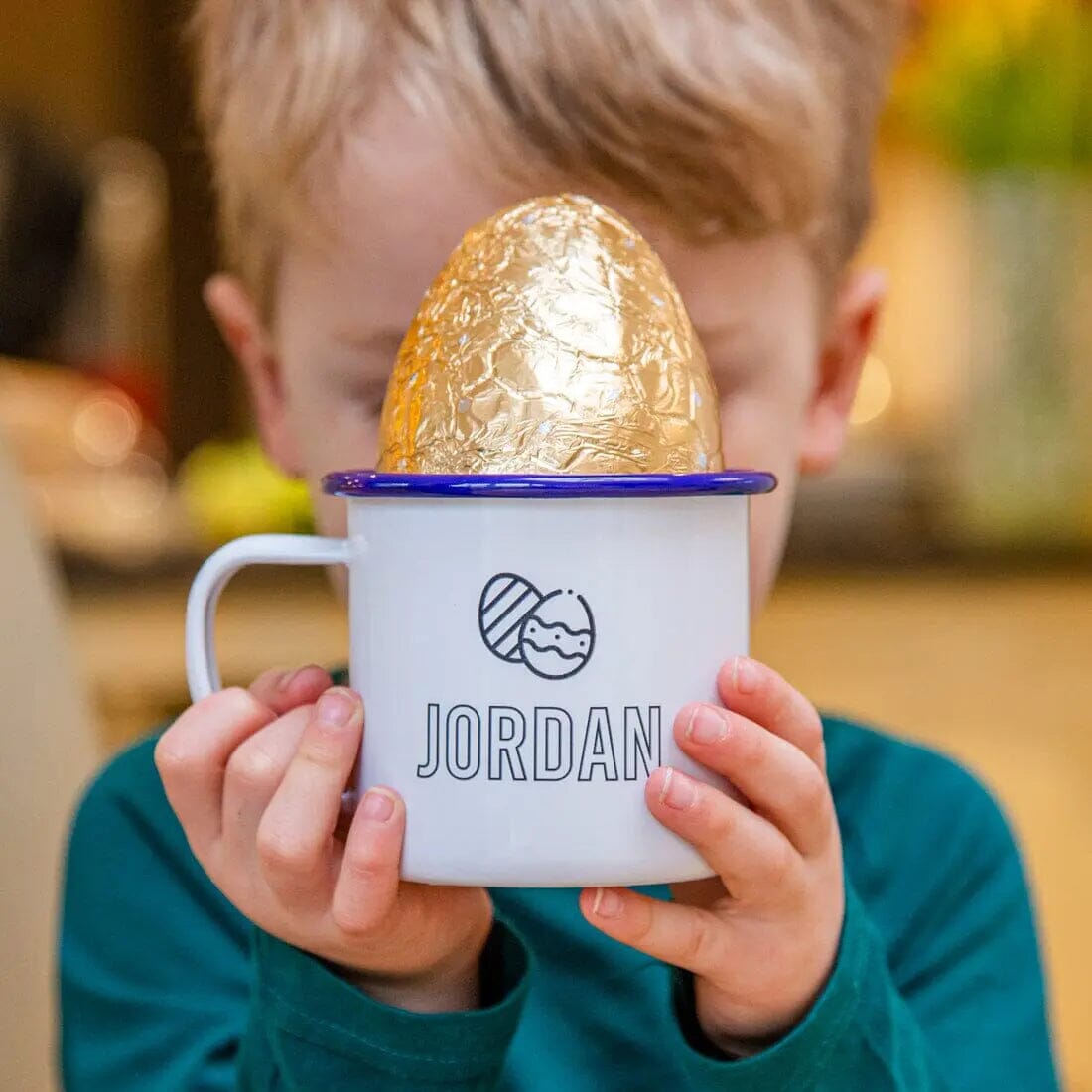 Personalised Easter Enamel Mug   