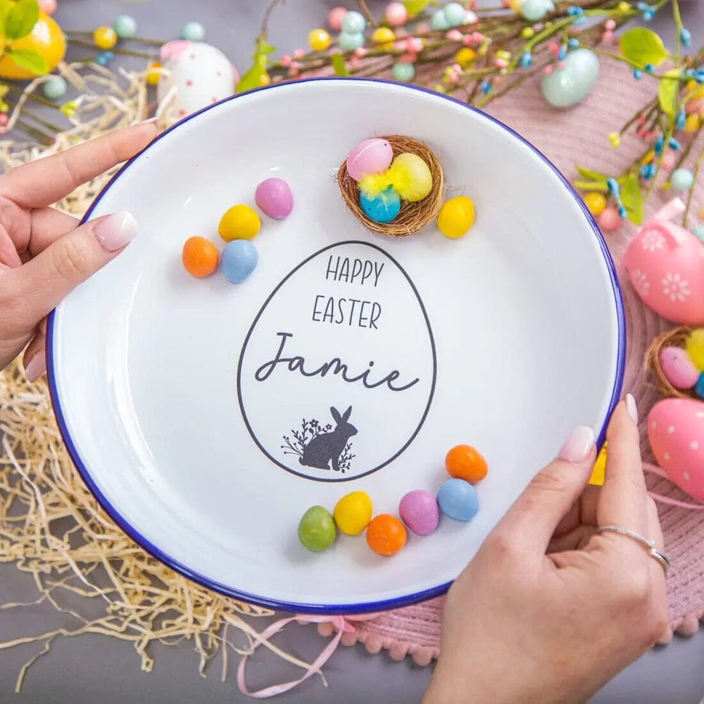 Personalised Easter Enamel Snack Bowl   