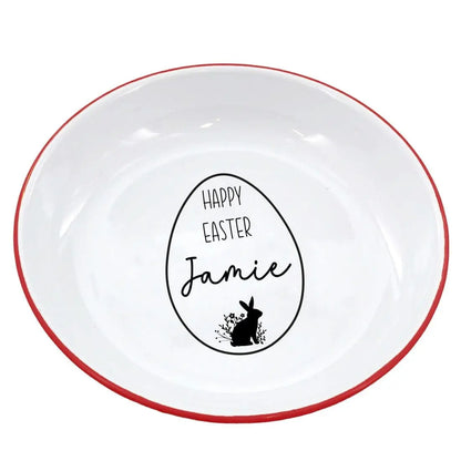 Personalised Easter Enamel Snack Bowl