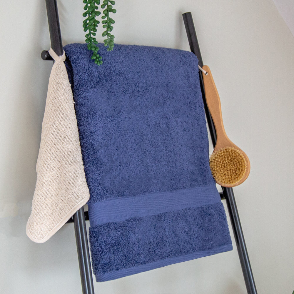 Bath sheet on rail