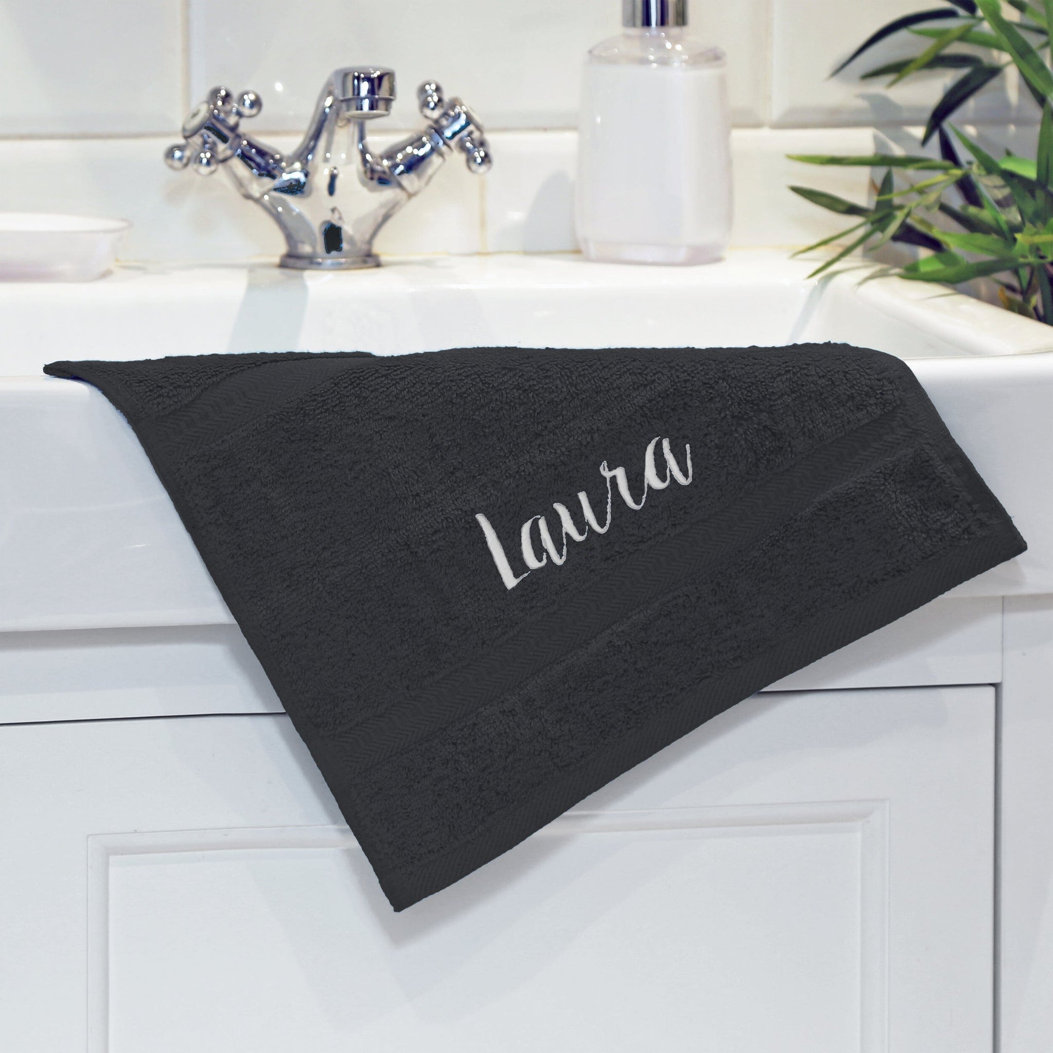 name on black face flannel