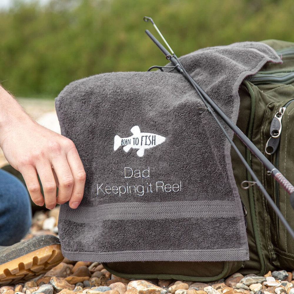 personalised novelty fishing towel