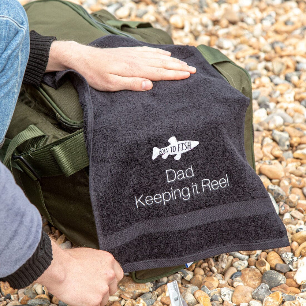 personalised novelty fishing towel