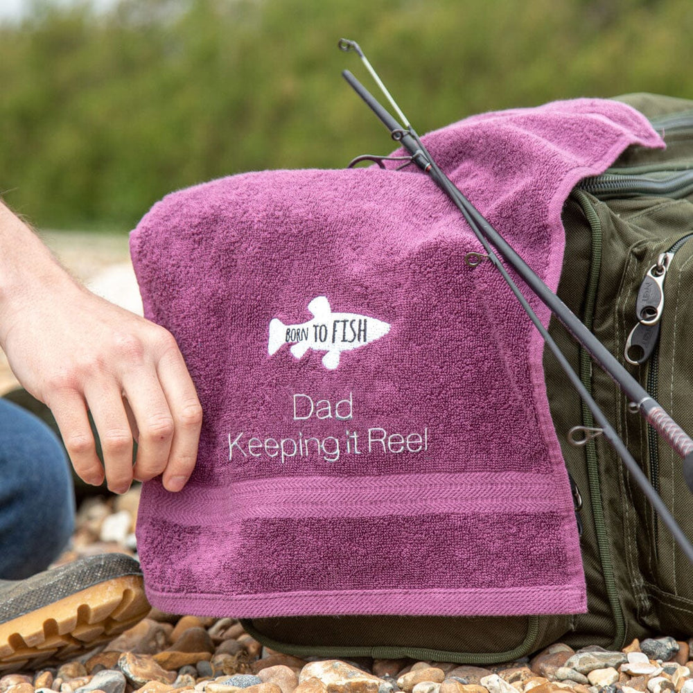 personalised novelty fishing towel