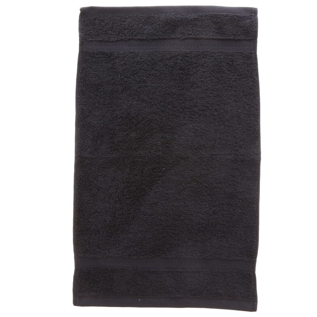 Black guest towel
