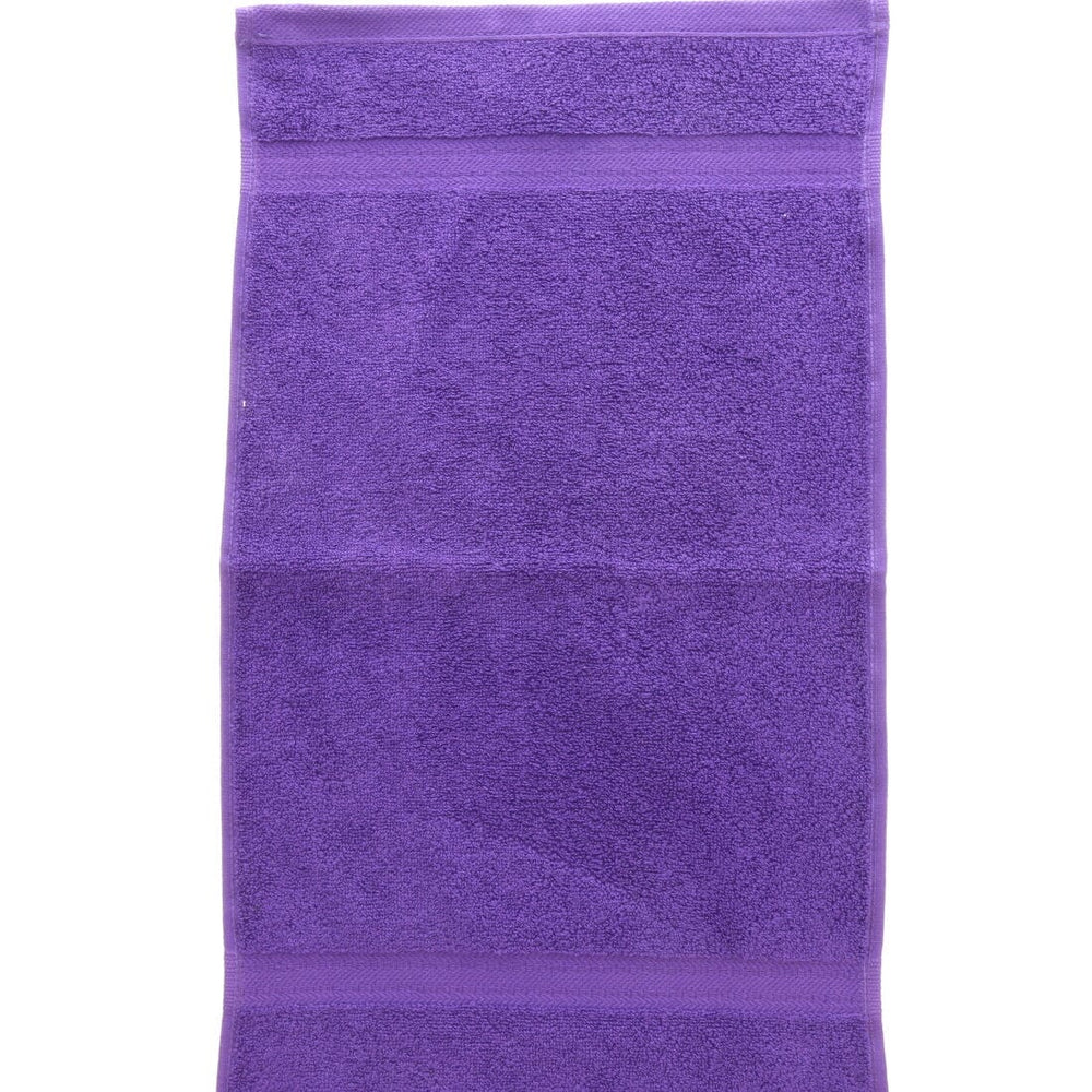 Purple guest towel