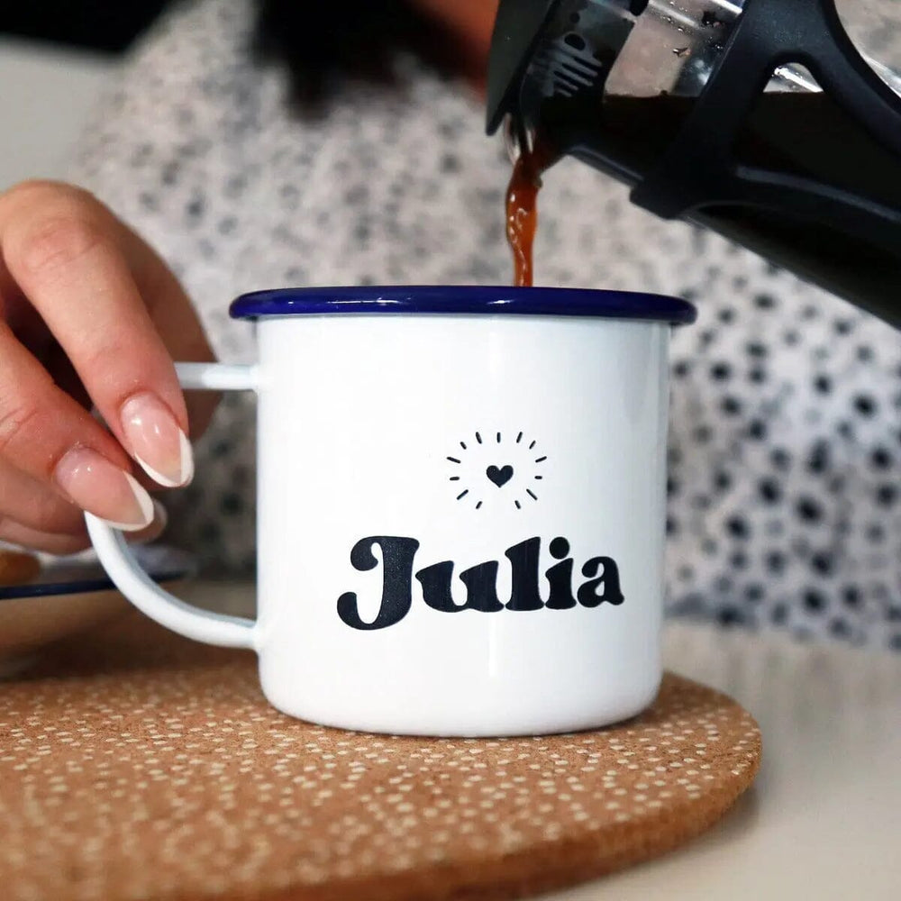 Personalised Enamel Mug   