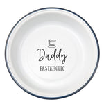 Personalised Enamel Pasta Bowl  white backdrop