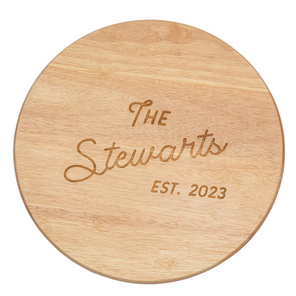 Personalised Heveawood Lazy Susan