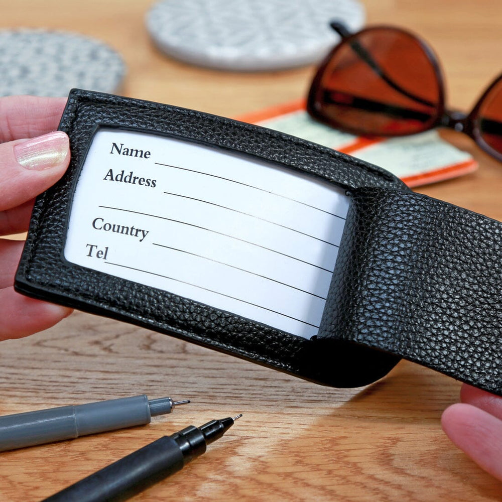 address slip within a luggage tag