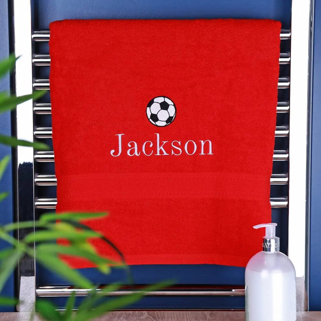 Personalised Football Bath Towel   