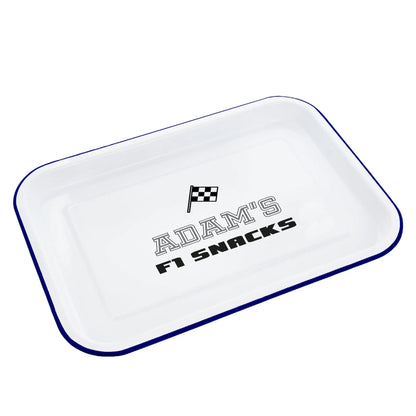 Personalised Formula One Enamel Snack Tray