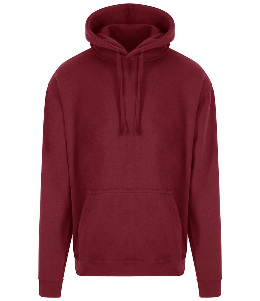 Maroon hoodie on a white background
