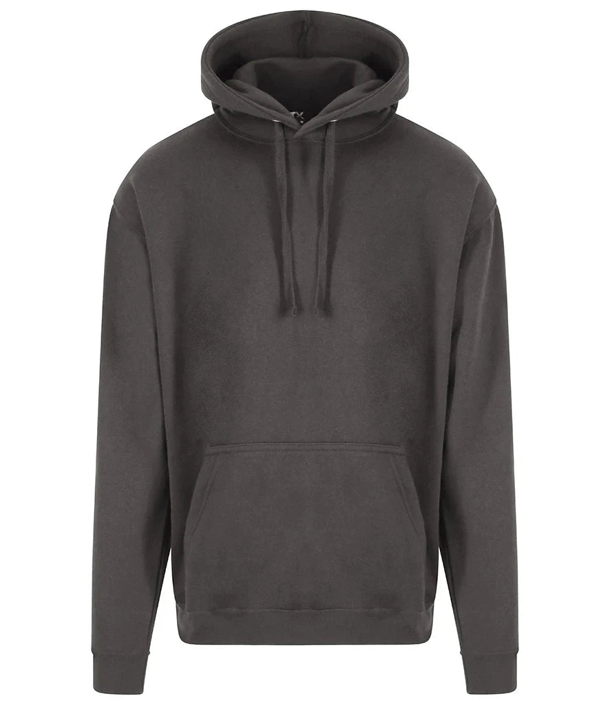 Dark grey hoodie on a white background