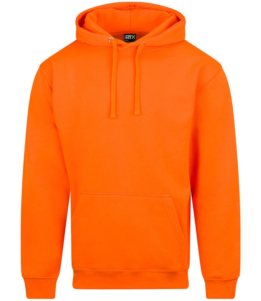 Orange hoodie on a white background
