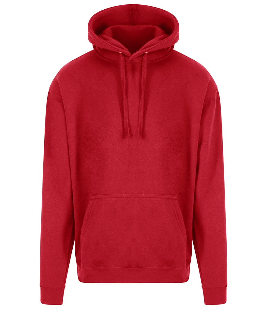 Red hoodie on a white background