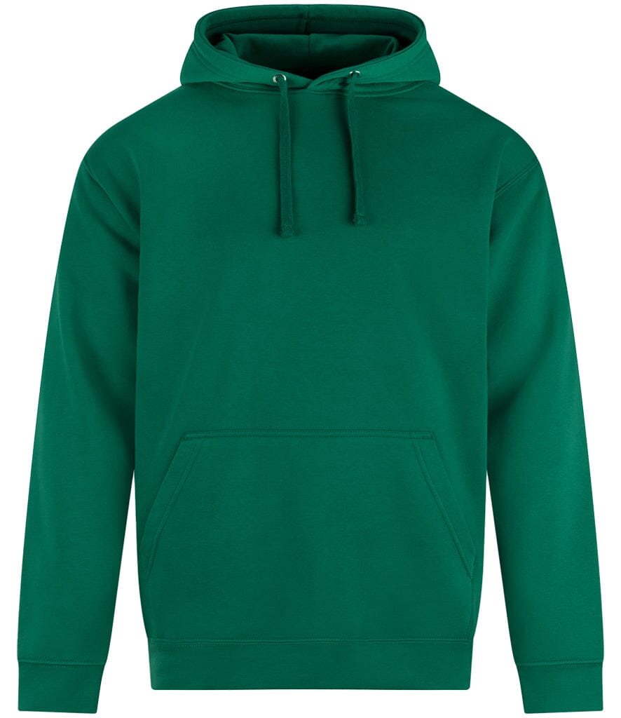 Green hoodie on a white background