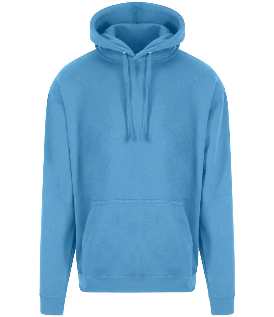 Blue hoodie on a white background