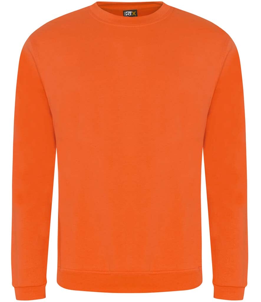 Orange sweatshirt on a white background