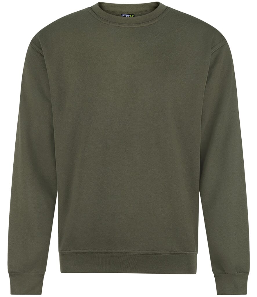 Khaki sweatshirt on a white background