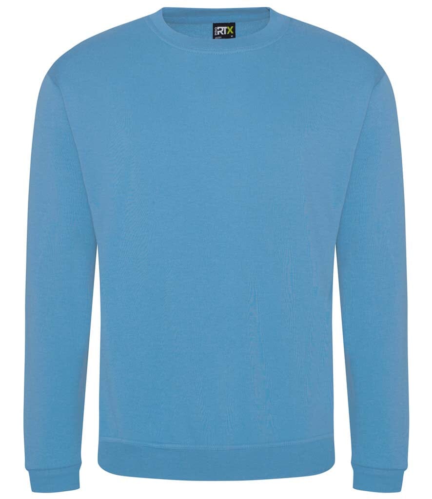 Sky blue sweatshirt on a white background