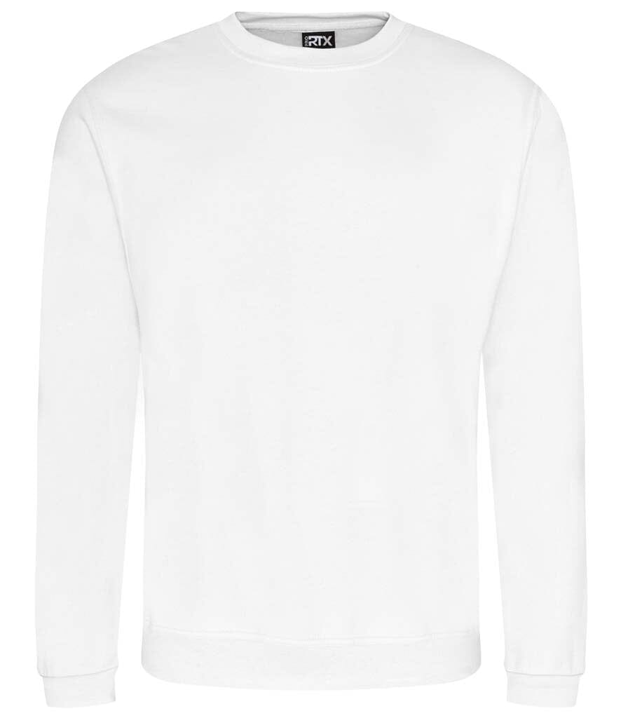White sweatshirt on a white background