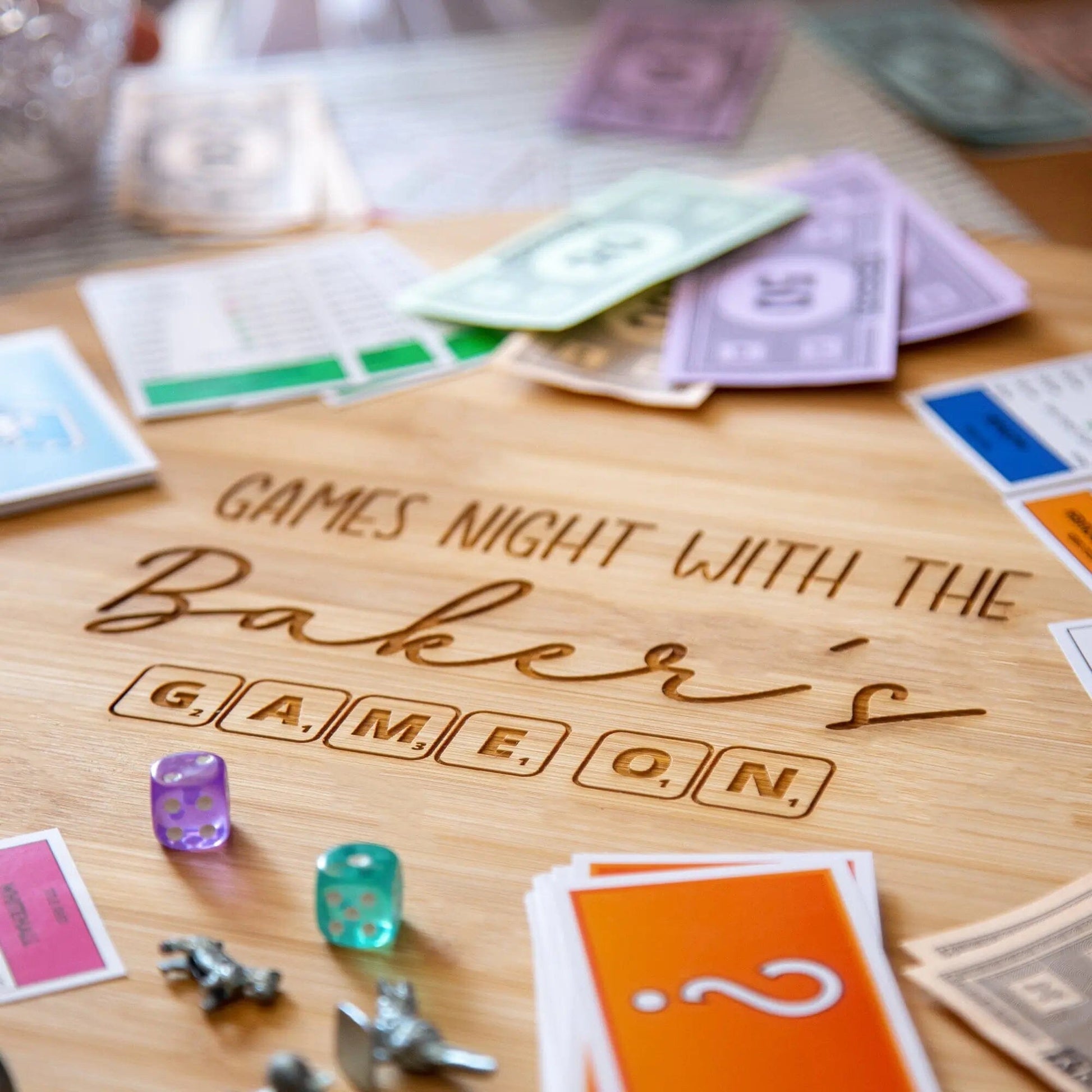 Personalised Games Night Lazy Susan