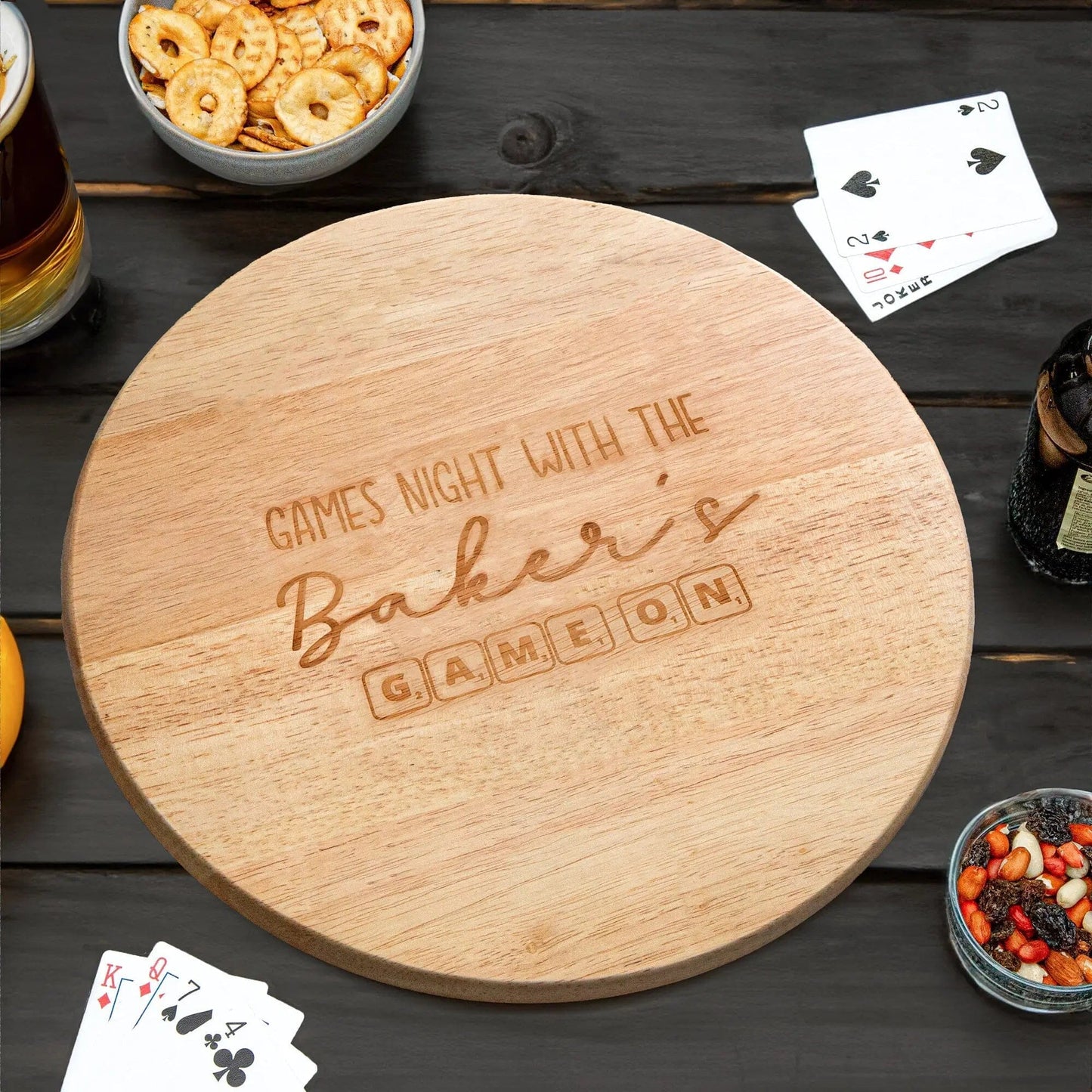 Personalised Games Night Lazy Susan