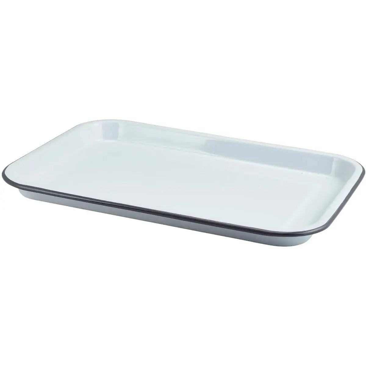 Personalised Grilled Enamel Serving Tray - Duncan Stewart 1978 Enamel-White-with-Grey-Rim Duncan Stewart 1978