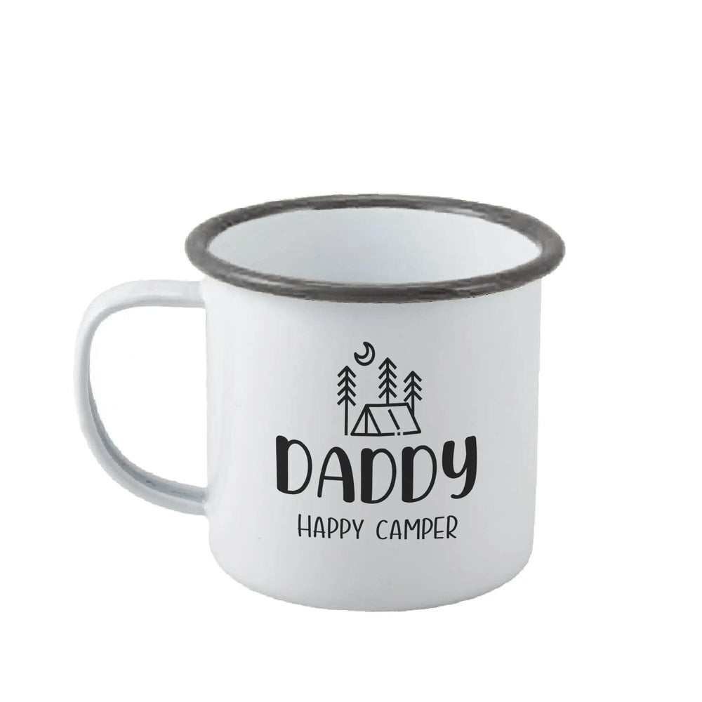 personalised-happy-camper-enamel-camping-mug-tent-logo