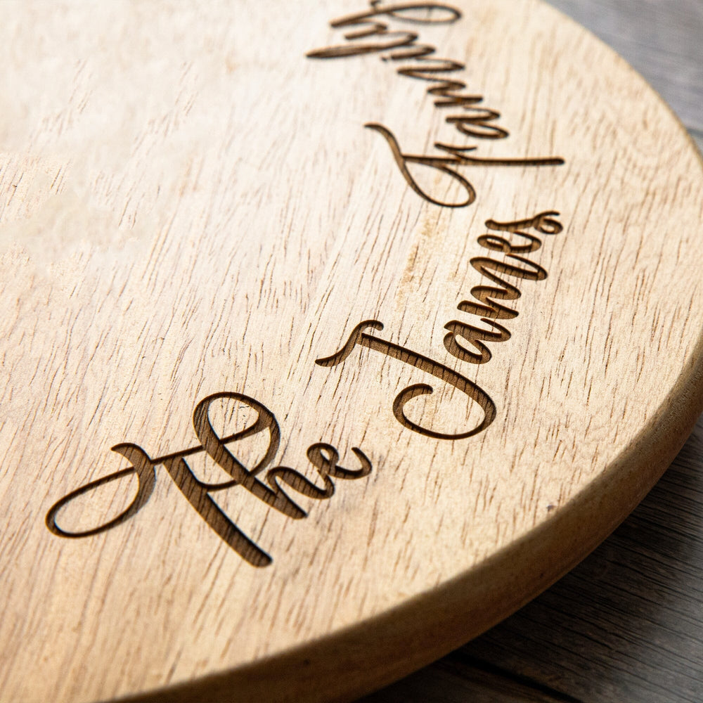 Personalised Heveawood Lazy Susan