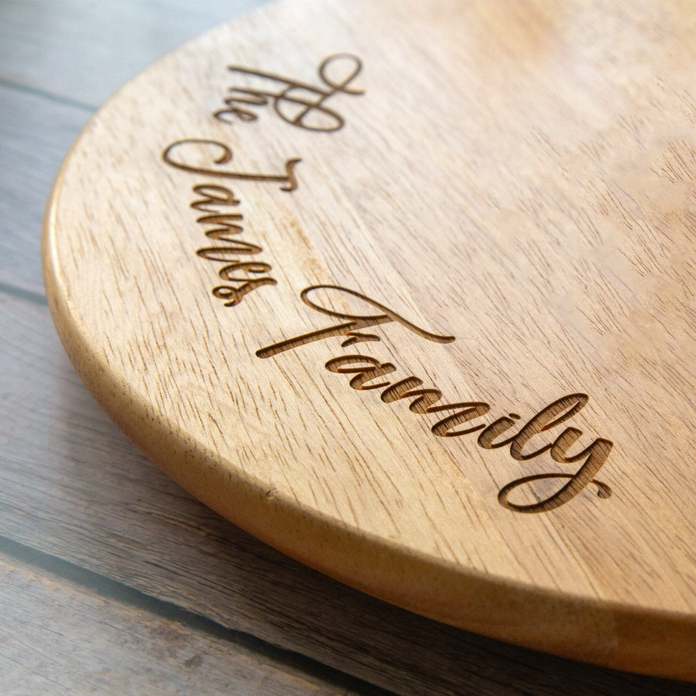 Personalised Heveawood Lazy Susan