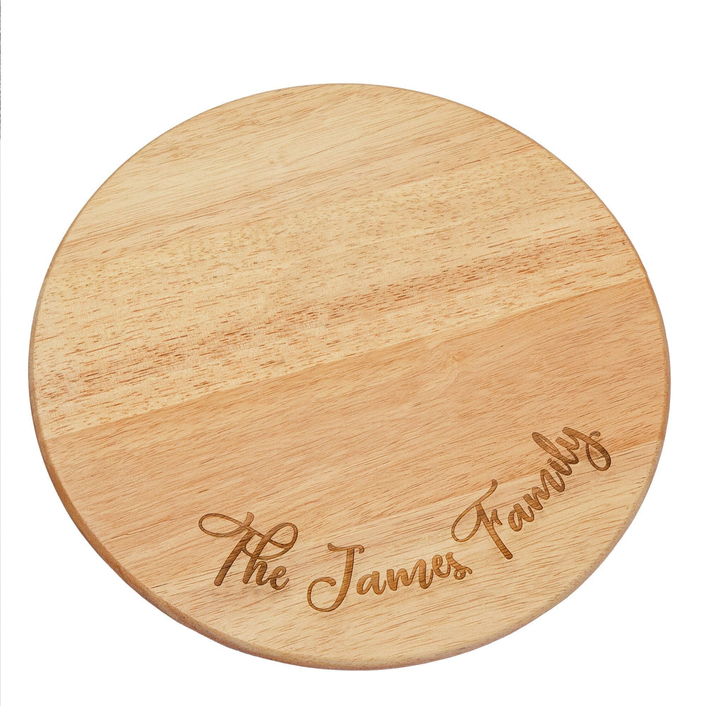 Personalised Heveawood Lazy Susan white backdrop