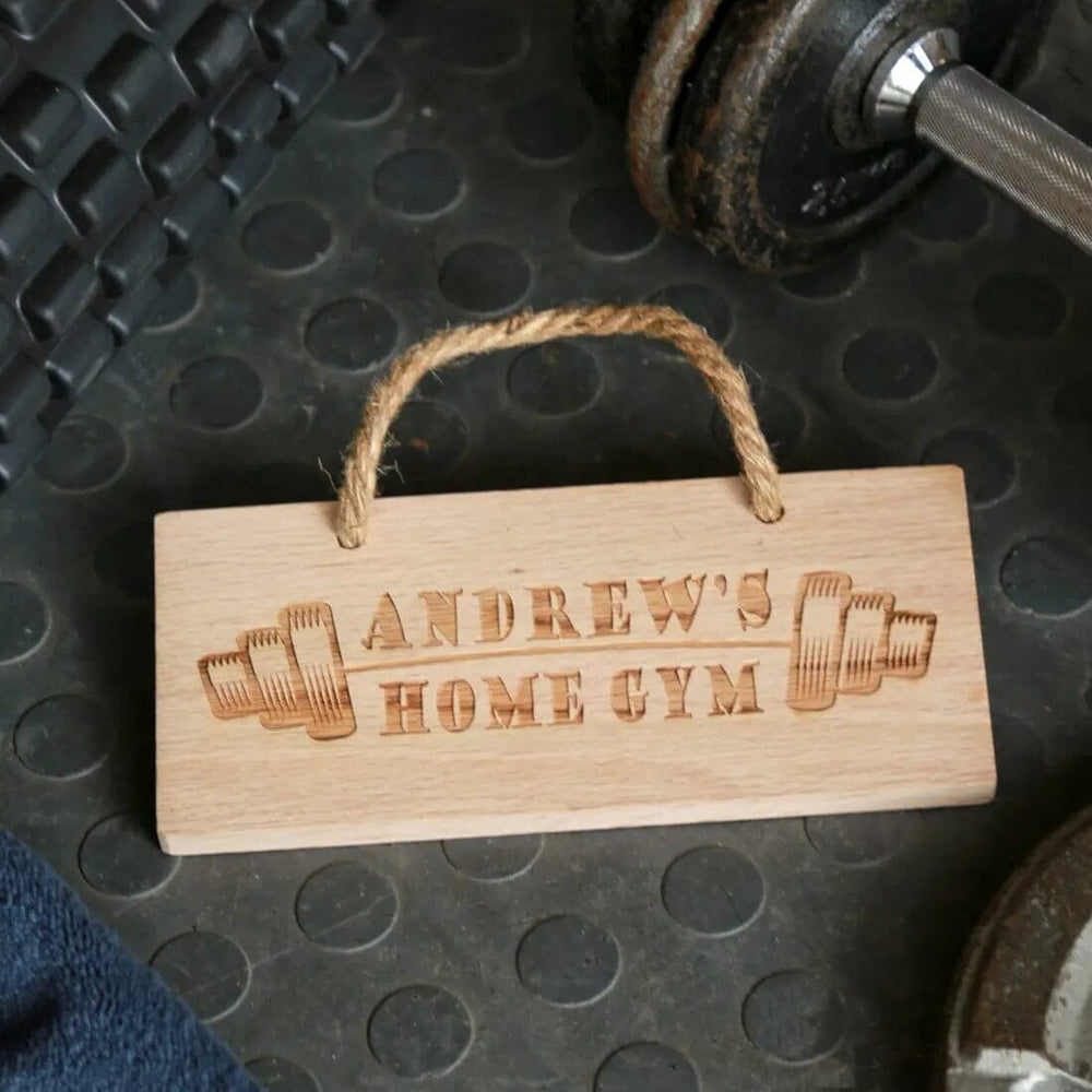 Personalised Home Gym Sign   