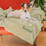 Personalised I Love My Dog Blanket Throw