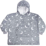 Personalised Kids Glow In The Dark Oversized Sherpa Lined Hoodie