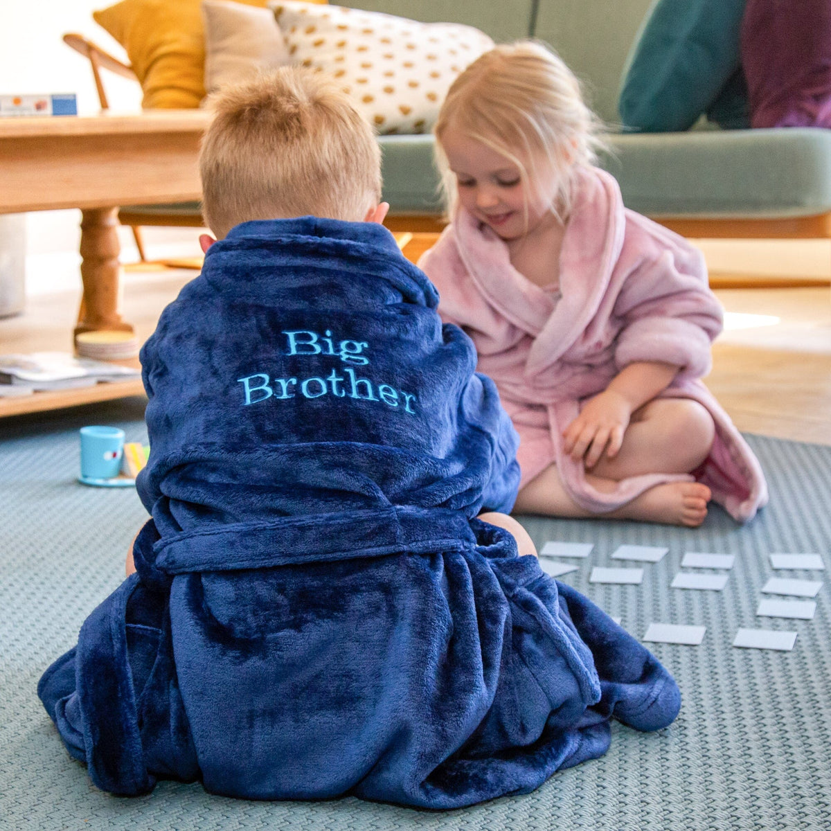 Personalised Kids So Soft Robes - Front and Back Embroidery
